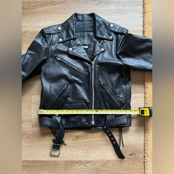 🦃Vintage Women’s Black Leather Harley-Davidson Motorcycle Medium Jacket